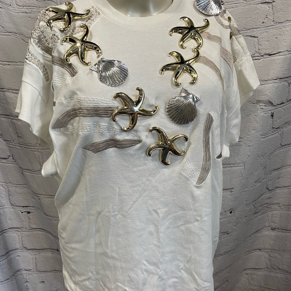 Bonnie Boerer sea shell top 80’s